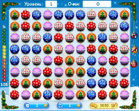 Новогодняя игра «Ёлочные игрушки» - Игровое поле